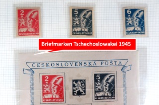 Tschechoslowakei Briefmarken von 1945
