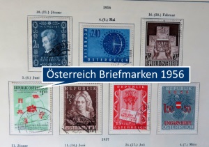sterreich Briefmarken vom Jahr 1956
