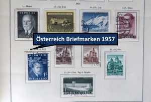 sterreich Briefmarken vom Jahr 1957