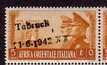Italienischer Kolonialmarke zur Zeit des 2. Weltkrieges in Afrika