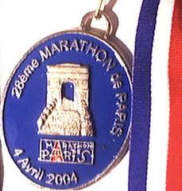 Marathonmedaille Paris 2004