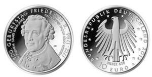 BRD 10 Euro Mnze Friedrich der Groe
