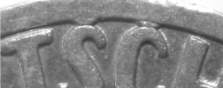 Topraritt: 2 Pfennig 1966 G SC mit Rand verbunden