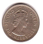 1 Dollar Mnze von Hongkong von 1970