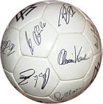 EM-Fuball von 1996 mit Original-Unterschriften