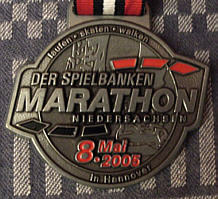 Laufmedaille Hannover Marathon 2005