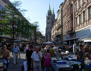 Bild vom Nürnberger Trempelmarkt Frühjahr 2006