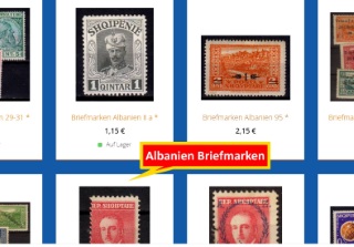 Briefmarken von Albanien