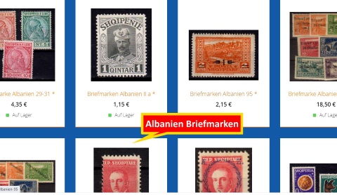 Briefmarken von Albanien