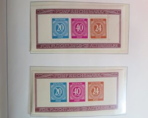 Alliierte Zone  Briefmarken Blöcke von 1946