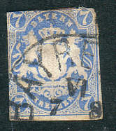Angeschnittene Briefmarke