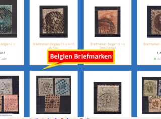 Briefmarken von Belgien