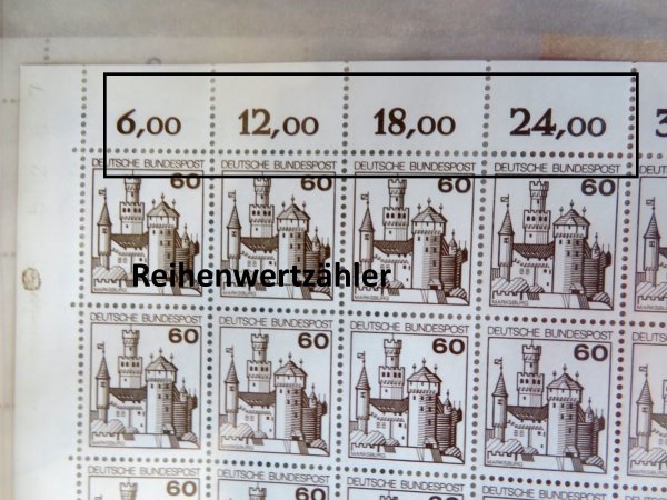 Briefmarken vom Bogenrand