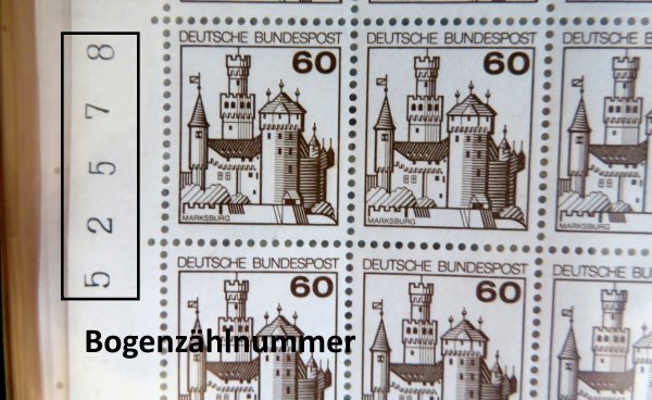 Briefmarken vom Bogenrand