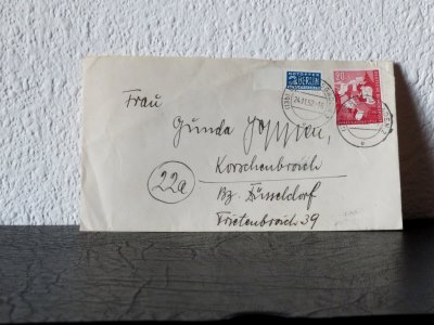 Deutscher Brief mit Einzelfrankatur