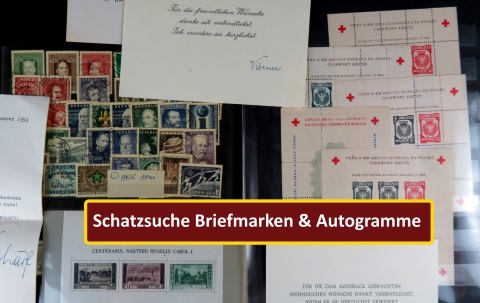 Briefmarken, Briefe und Autogramme