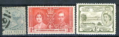 Briefmarken Sankt Kitts Nevis Christopher Anguilla