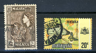 Briefmarken Malaysia Malacca