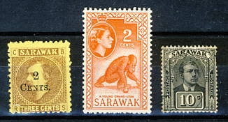 Briefmarken Malaysia Sarawak