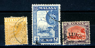 Briefmarken Malaysia Selangor