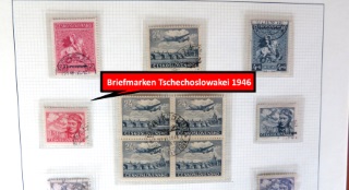 Tschechoslowakei Briefmarken von 1946