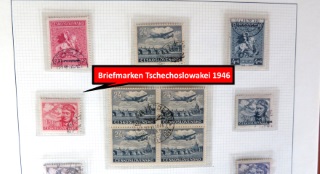 Tschechoslowakei Briefmarken vom Jahr 1946