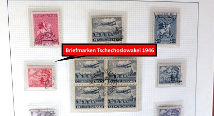 Tschechoslowakei Briefmarken vom Jahr 1946