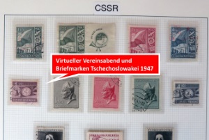 Tschechoslowakei Briefmarken von 1947