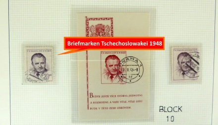 Tschechoslowakei Briefmarken vom Jahr 1948