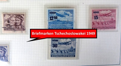 Tschechoslowakei Briefmarken vom Jahr 1949