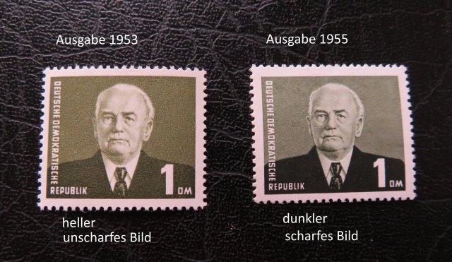 DDR Briefmarken vom Jahr 1953