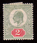 Briefmarke mit Edward VII.