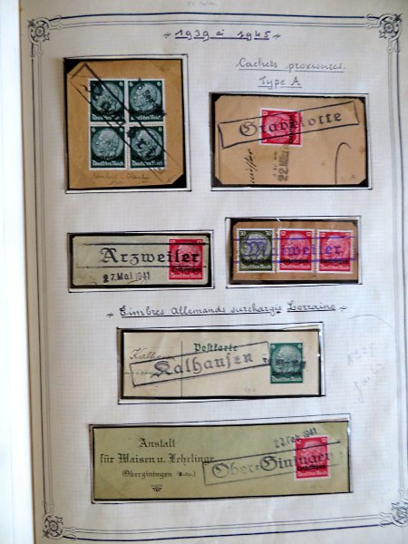 Feldpost aus einer Briefmarkensammlung von Elsass-Lothringen