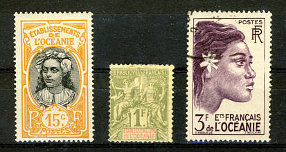 Briefmarken Franz�sisch Ozeanien