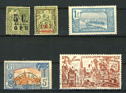 Briefmarken Guadeloupe