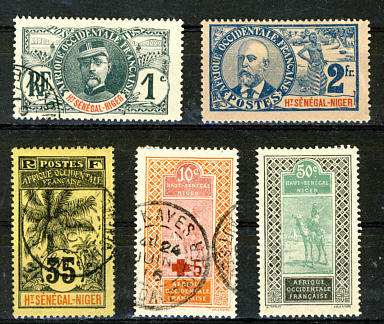Briefmarken Obersenegal Niger