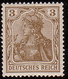 Briefmarke mit Germania