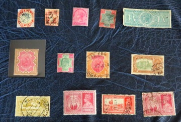 Alte Briefmarken von Indien