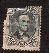 Beschädigte Briefmarke