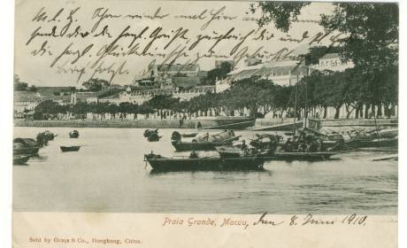 Ansichtskarte von Macao von 1910