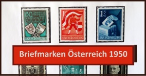 Österreich Briefmarken vom Jahr 1950