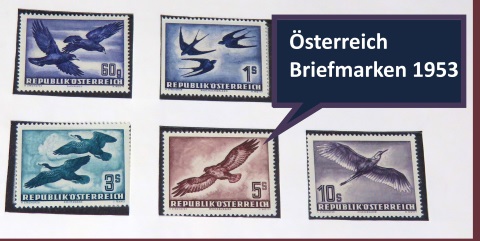 Österreich Briefmarken vom Jahr 1953