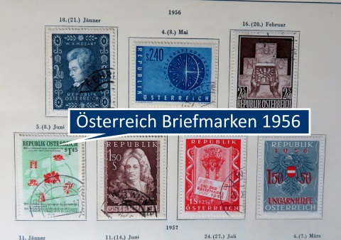 Österreich Briefmarken vom Jahr 1956