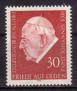 Johannes XXIII auf deutscher Briefmarke