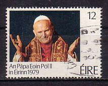 Johannes Paul II. auf irischer Marke