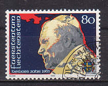 Johannes Paul II. auf  Marke von Liechtenstein