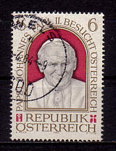 Papstmarke mit Johannes Paul II. von sterreich