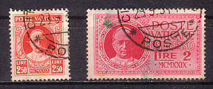Briefmarken Vatikan mit Pius XI.
