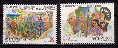 Briefmarken Vatikan mit Johannes Paul II.