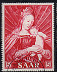 Briefmarke vom Saarland